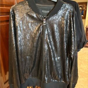 GUESS Black Sequin Men’s Jacket